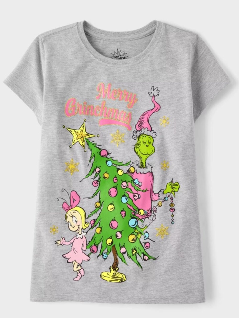 Dr. Seuss The Grinch Merry Grinchmas Graphic T-Shirt for Girls Size 4T NWT